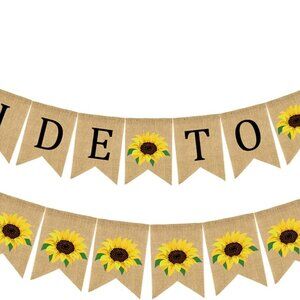 Bride to be Burlap Banner